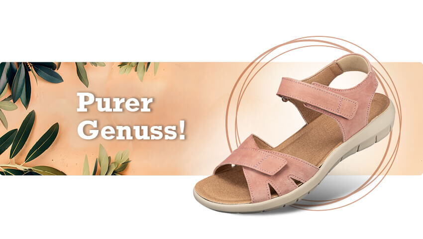 Janiena, Sandale, leicht, luftig, KLettverschluss, Bequeme Schuhe, Naturkonzept, Comfortschuhe