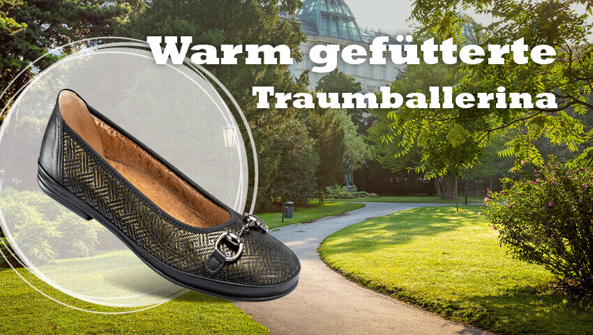 Aida, Ballerina, warm, Bequeme Schuhe, Naturkonzept, Comfortschuhe