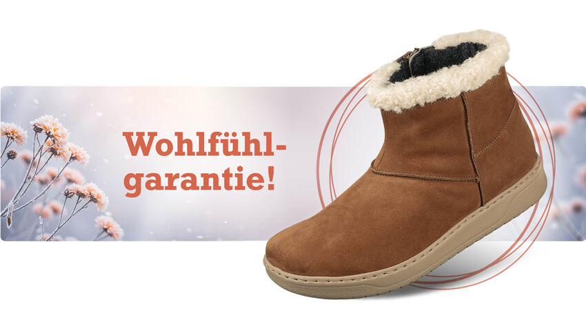 Arte, Stiefelette, warm, leicht, nahtfrei, Reiverschluss, Bequeme Schuhe, Naturkonzept, Comfortschuhe