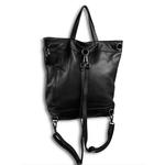 Damenrucksack-Handtasche schwarz