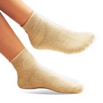 Bettsocken 2er Pack beige